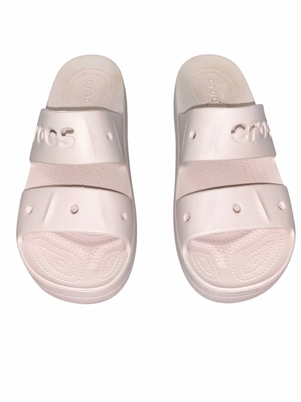 Crocs Slide Sandals – Women’s Size 10 – Light Pink/Blush